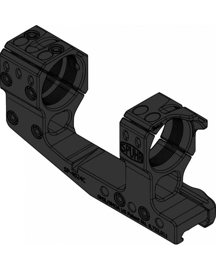 Spuhr Cantilever Mounts 34 mm, H48 mm, 0MIL, PIC Gen 3 (SP-4024C)