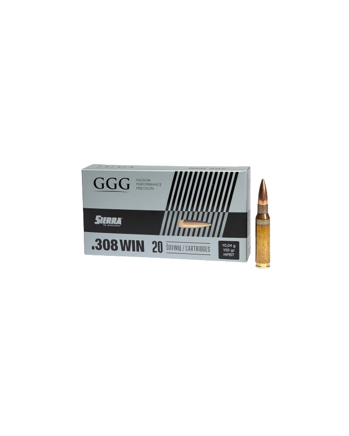 GGG Ammunition, 155gr HPBT Sierra Matchking