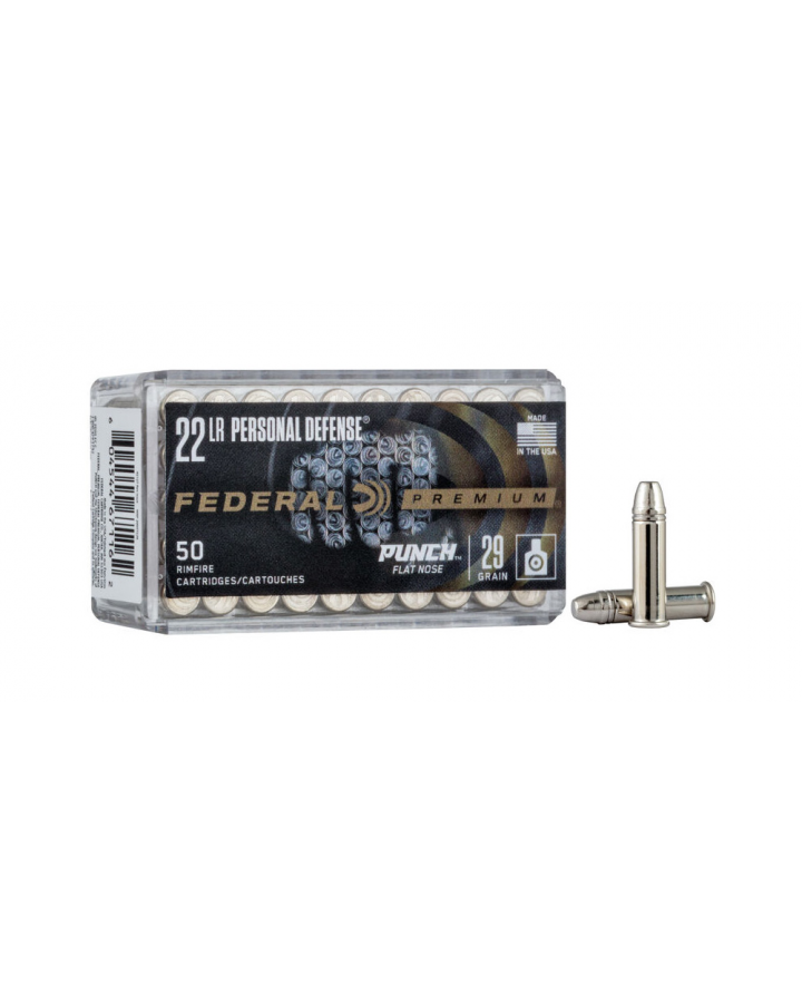 Federal Ammunition, Premium Personal defence Punch  .22lr 29gr