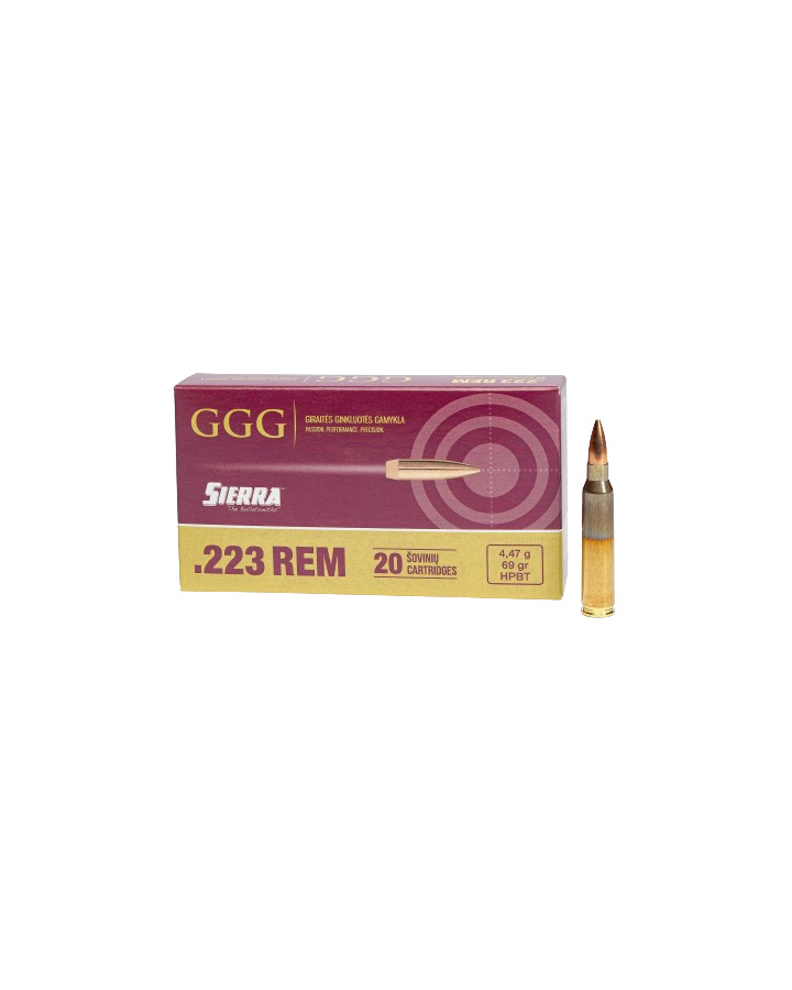 GGG Ammunition, .223Rem 69gr Sierra MatchKing